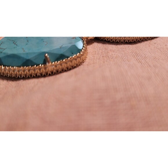 KENDRA SCOTT Rebecca Gold Plated Chunky Turquoise Statement Necklace - Picture 12 of 16